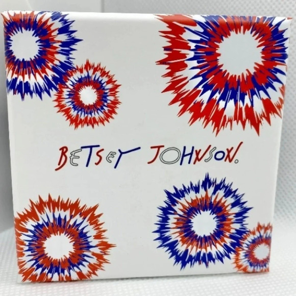 BETSEY JOHNSON Patriotic Red White & Blue Gummy Bear Necklace & Earrings NEW NWT - Picture 5 of 6